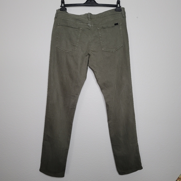 Men's The Asher Slim Fit Joe's Jeans in muted olive color, size 36 - Picture 9 of 10